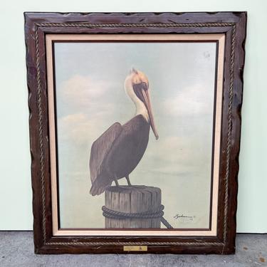 1970s Pelican Art Signed Leehan