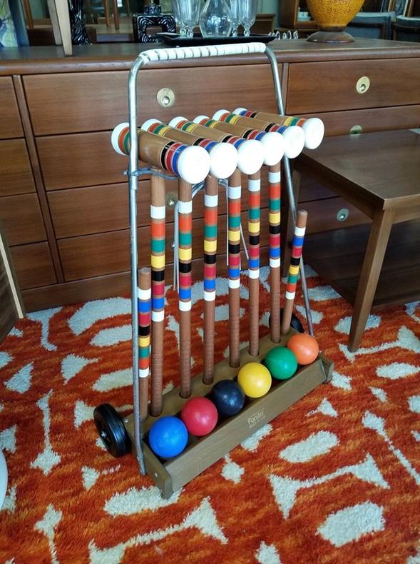                   Vintage croquet set