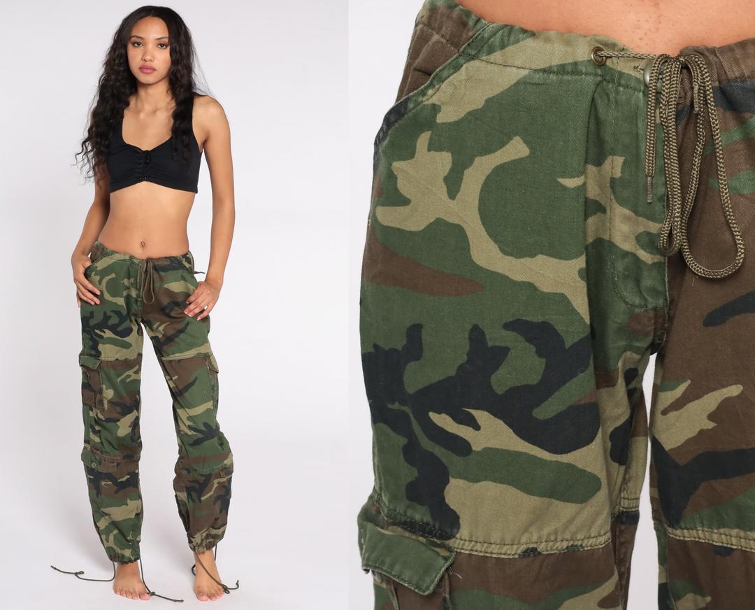 Army Pants Camo CARGO Pants Y2K Military Combat Olive | Shop Exile ...