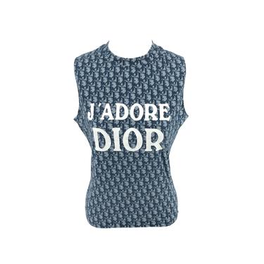 Dior J'Adore Navy Logo Tank Top