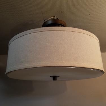 Semi Flush 3 Bulb Drum Light