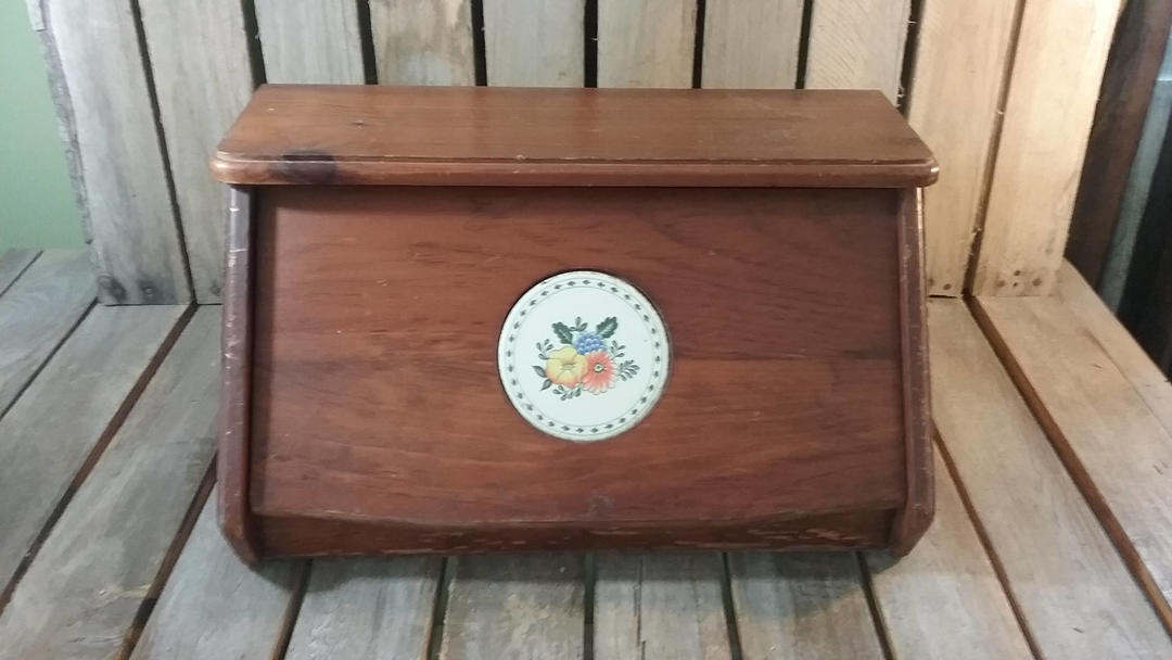 Old Bread Box, Vintage Bread Box, Wooden Bread Box, Rustic Up the