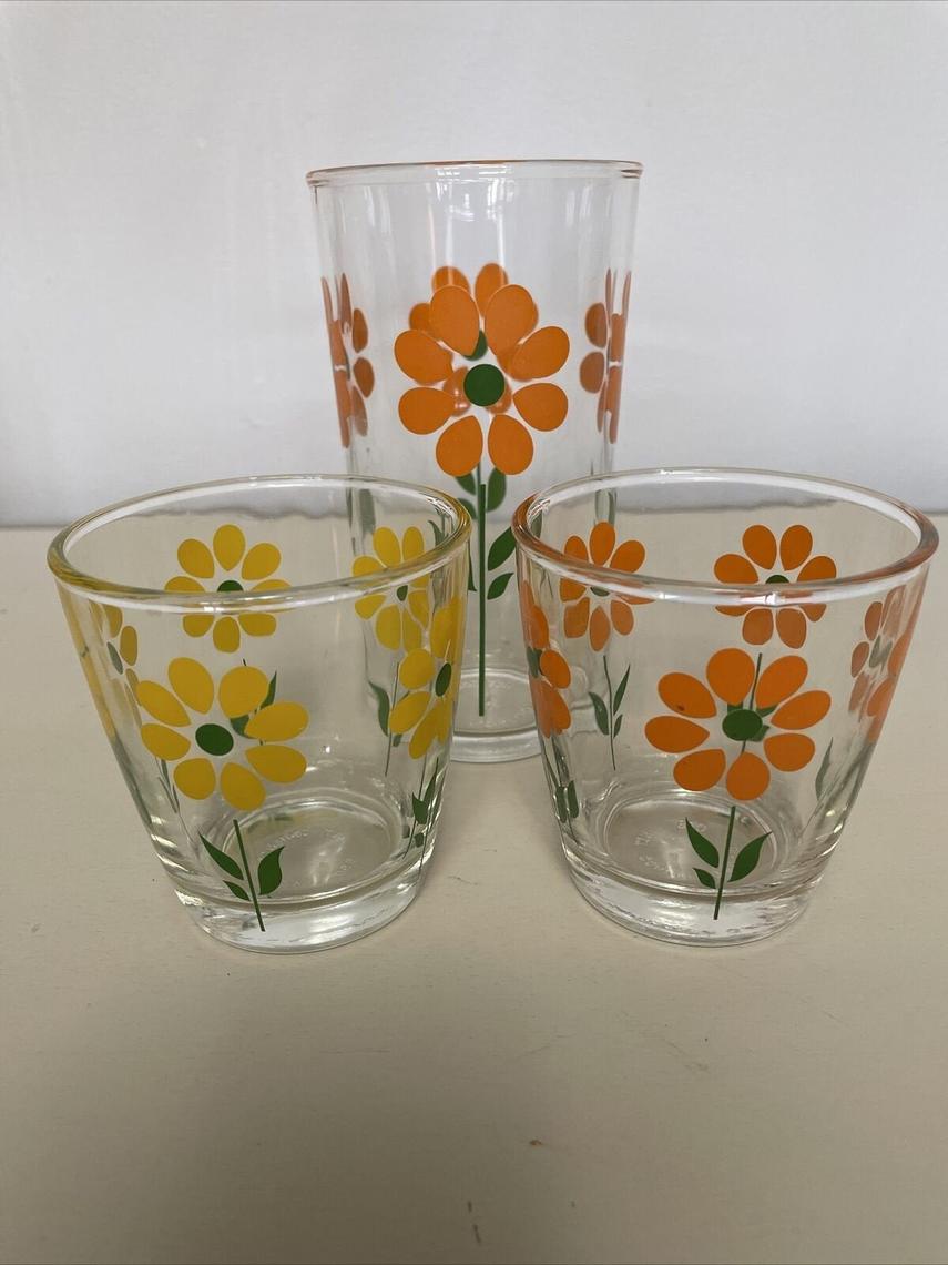 Sour Cream Glasses Vintage Sour Cream Glasses Hazel Atlas Glass Home