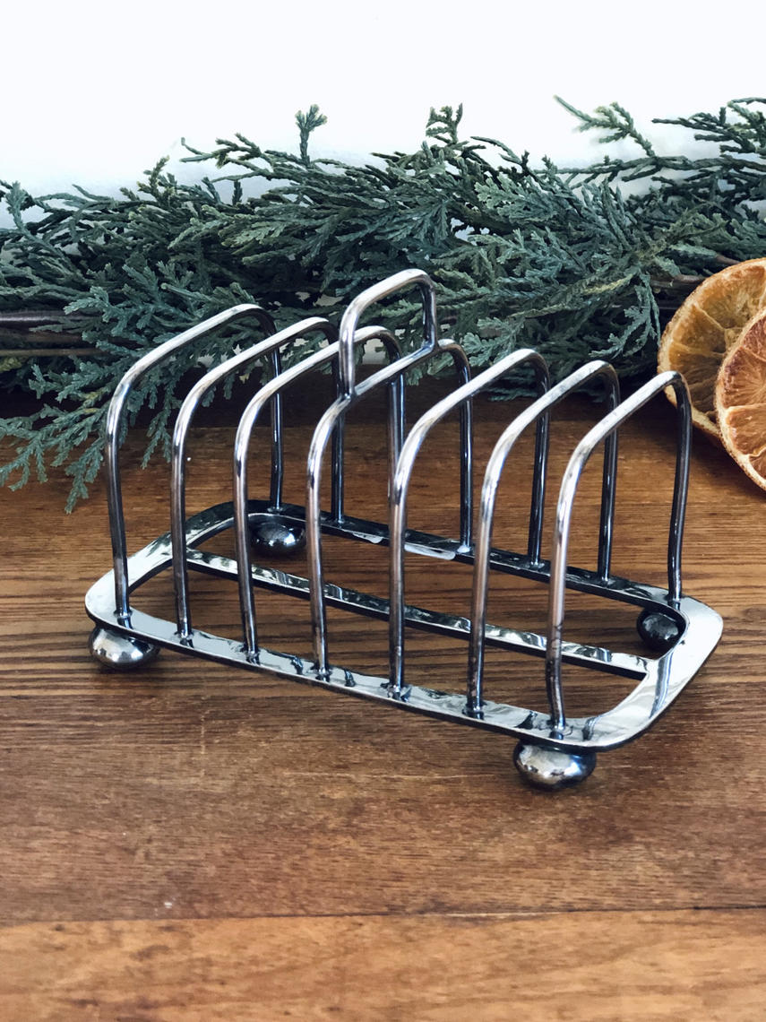 Sheffield Silver Plated Toast Rack | Antica Market | Frederick, MD