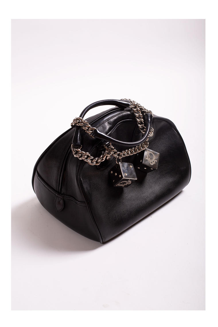 Christian Dior Exotic Gambler Dice Bag in Black - Collectible