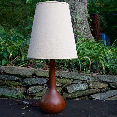 Teak Drop Table Lamp