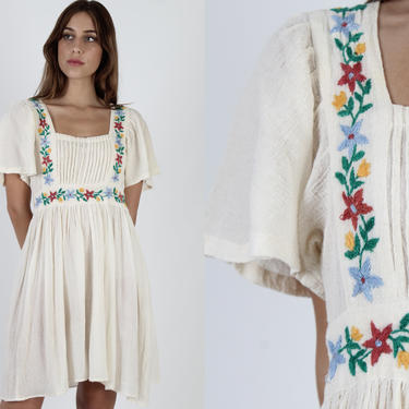 sachin and babi light blue dress Formal French cotton gauze embroidered dress