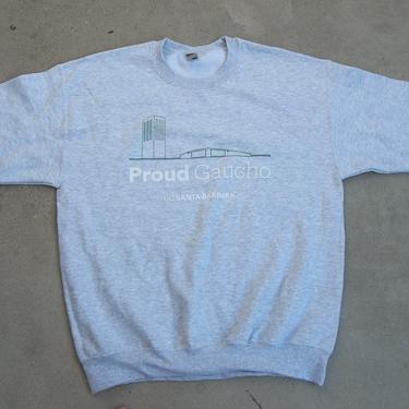 Vintage Sweatshirt University of California Santa Barbara  Preppy Grunge College Athletic Sports Large 2000s 1990s 