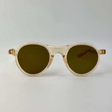 Rose Gold Tinted Mod Sunglasses - Blush