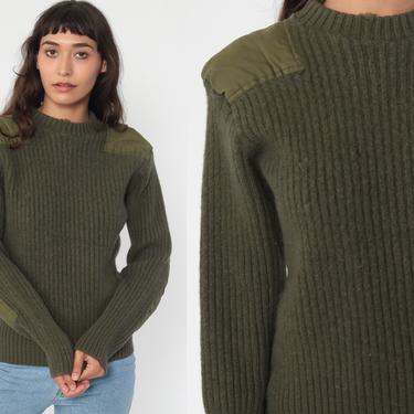 Vintage on sale army sweater