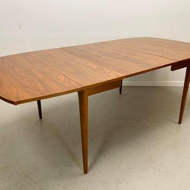mid century modern Kipp Stewart/Stewart MacDougall Drexel Declaration rectangular drop leaf expandable dining table 