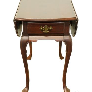HAMMARY FURNITURE Solid Cherry Traditional Queen Anne Accent 35" Drop Leaf Pembroke End Table 39271 