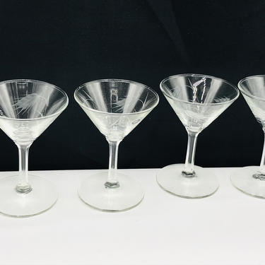 Czech Cognac glasses, 6Pcs Crystal Brandy Glasses, Star decoration