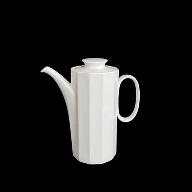 Vintage 1970s Modern Rosenthal Studio Linie Polygon 12 Sided Teapot Coffee Pot Tapio Wirkkala Design Germany 