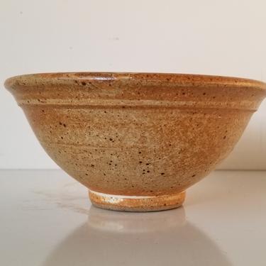 Mid-Century Modern Studio Pottery Glazed Bowl 