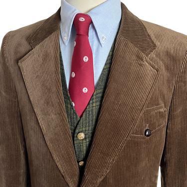 Vintage NORM THOMPSON Corduroy Hunting Jacket ~ size 42 Long ~ jacket / sport coat ~ Preppy / Ivy League / Trad ~ 
