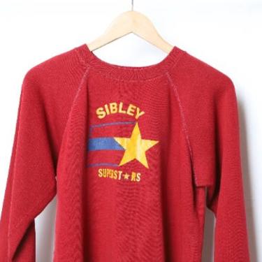 vintage Sibley IOWA 1970s 80s faded super soft vintage sweatshirt - men's medium 