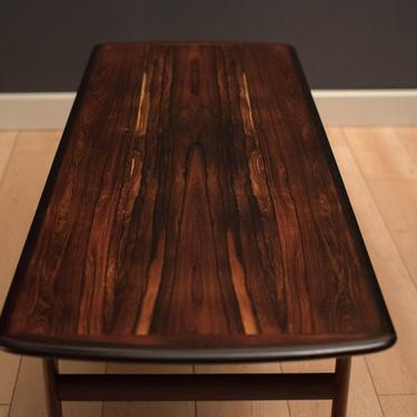 Scandinavian Rosewood Coffee Table by Westnofa 