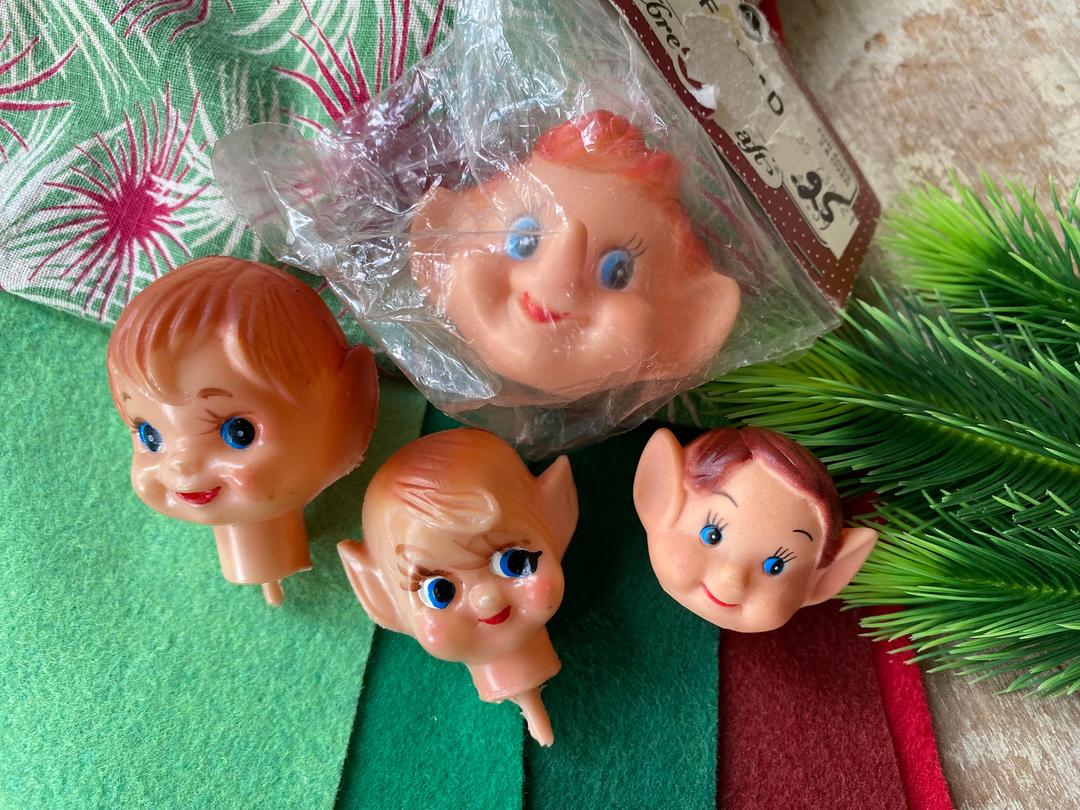 Christmas elf cheap doll heads