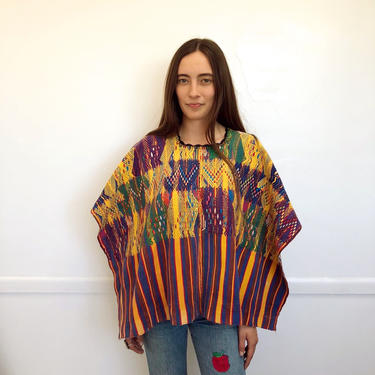 Vintage Marigold Guatemalan Dress / Yellow Cotton Mexican Pinafore |  American Archive - San Diego, CA | ATTIC