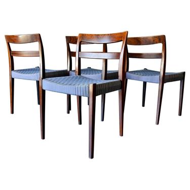 Set of 4 Rosewood Dining Chairs by Nils Jonsson, Sweden, ca. 1960