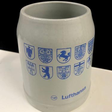Lufthansa Airline .3L Salt Glaze Stein Oktoberfest West Germany 