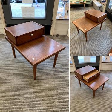 Vintage American of Martinsville Side Table with Drawer!