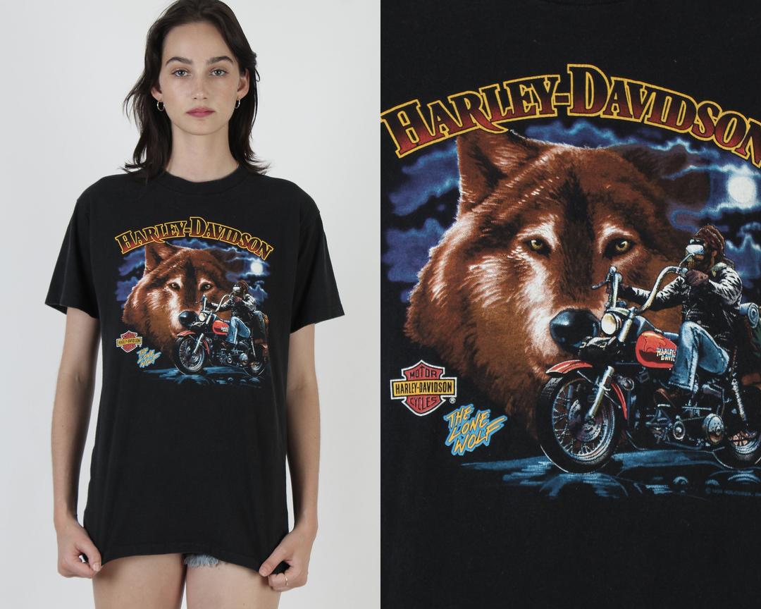 Vintage Easyriders Wolf And Biker Survivors Genuine Biker Vintage