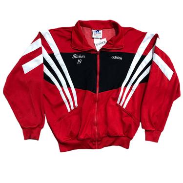 (M) Adidas Black/Red Bandits Soccer Track Jacket 091521 LM