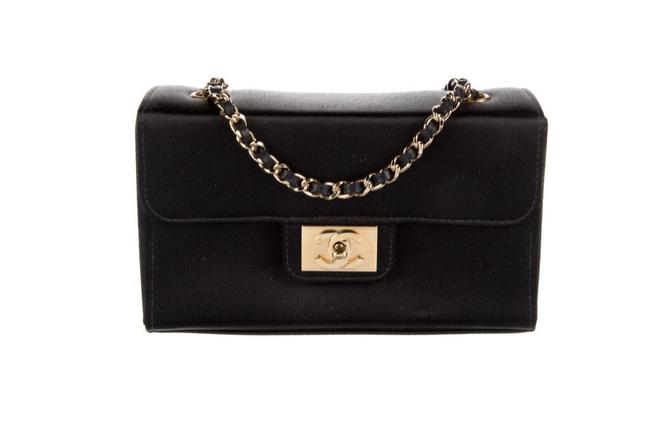 Chanel Black Quilted Lambskin Mini Rectangular Classic Flap Pale Gold  Hardware, 2022 Available For Immediate Sale At Sotheby's