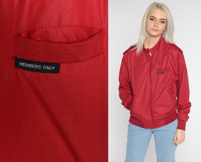 Members only windbreaker red best sale