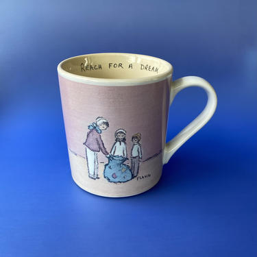 Vintage Flavia Weedn &amp;quot;Reach for the Stars&amp;quot; Ceramic Mug 