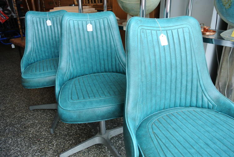 Midcentury Turquoise chairs