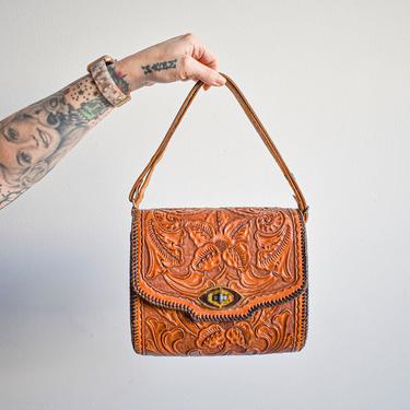 Intricate Tooled Leather Handbag 
