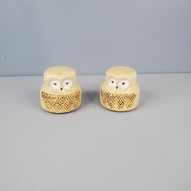 Pottery Craft Owls Salt and Pepper Shakers 