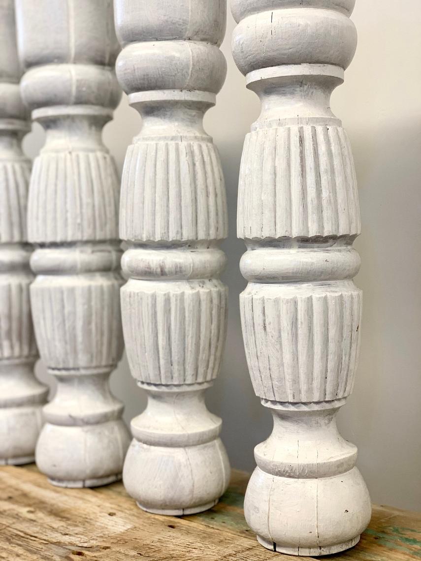 Set of 4 Antique Spindle Table Legs Set of 4 Farm Table Piccadilly