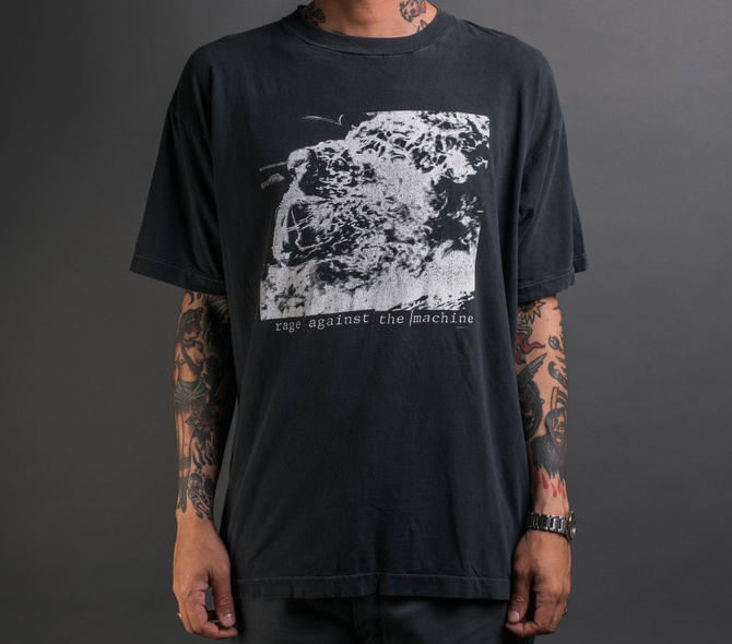 Vintage 90's Rage Against the Machine Burning Monk T-Shirt