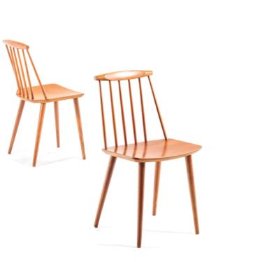Set of Two (2) Farmhouse Spindle Chairs designed by Folke Palsson for FDB Mobler, Denmark 