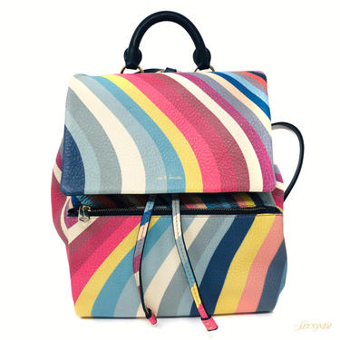 Paul Smith Spring Swirl Print Leather Hobo Bag