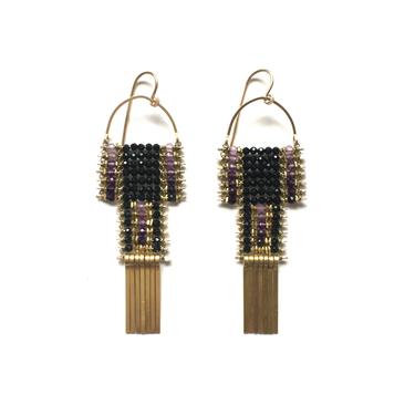 Purpura Earrings with Spinel and Amethyst