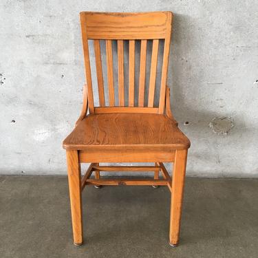 Antique Oak School Chair