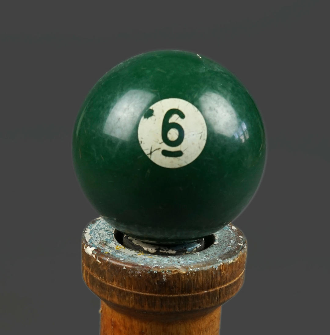 6 Billiard Ball 2.25 Number Six VI Solid Solids Green 