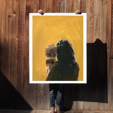 Golden Years . extra large wall art . giclee print 