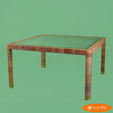 Wrapped Rattan Dining Table by Bielecky brothers