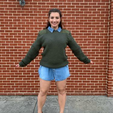 Olive Knit Sweater 