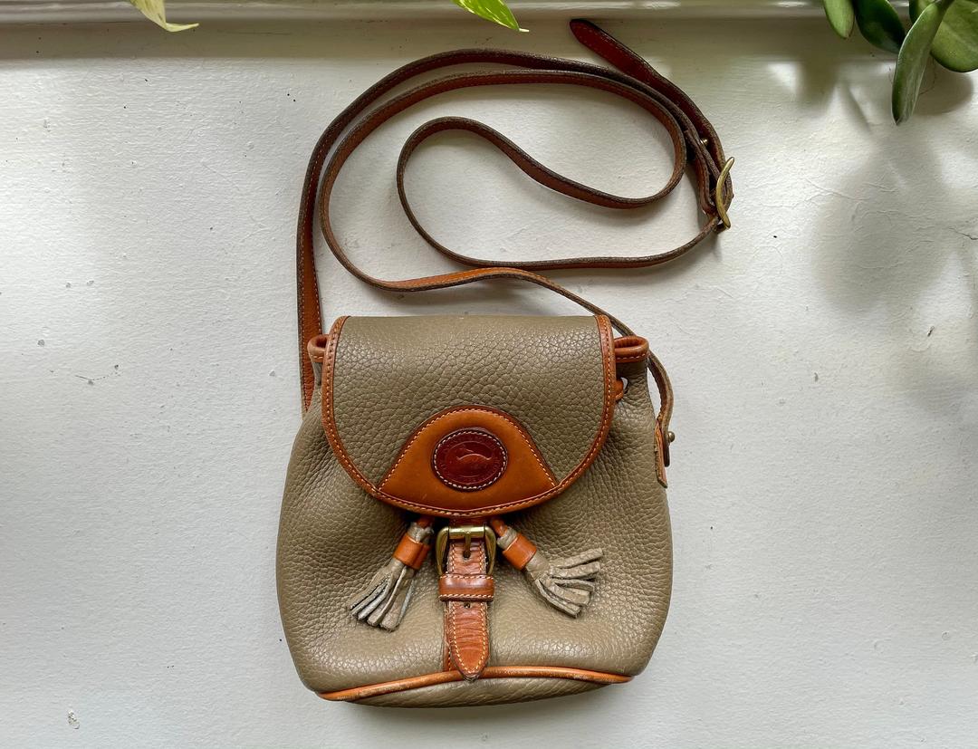 Vintage Dooney and Bourke Mini Pouchette Handbag