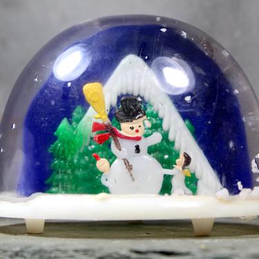 Vintage Winter Snow Globe - Classic Snowman Snow Globe - Frosty the Snowman - Classic Mid-Century Christmas Snow Globe | FREE SHIPPING 