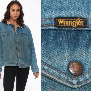 Wrangler jean jacket corduroy collar sales