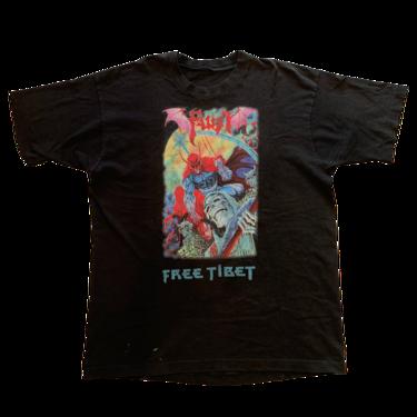 Vintage Faust &quot;Act 1 Love Of The Damned&quot; Free Tibet T-Shirt