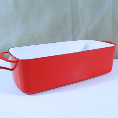 Dansk Kobenstyle Loaf Baking Pan in Red - Enameled Steel Cookware by Jens Quistgaard 